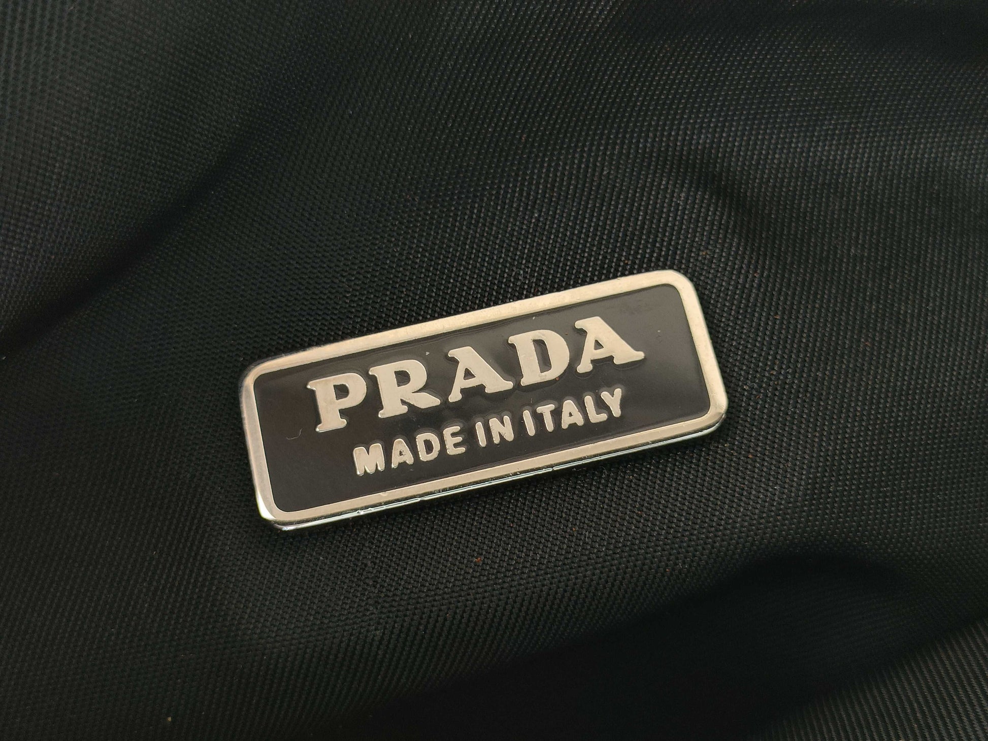 PRADA nylon one-shoulder black handbag