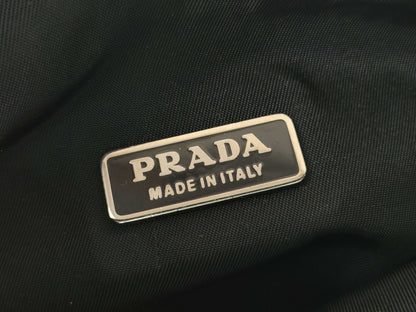PRADA nylon one-shoulder black handbag