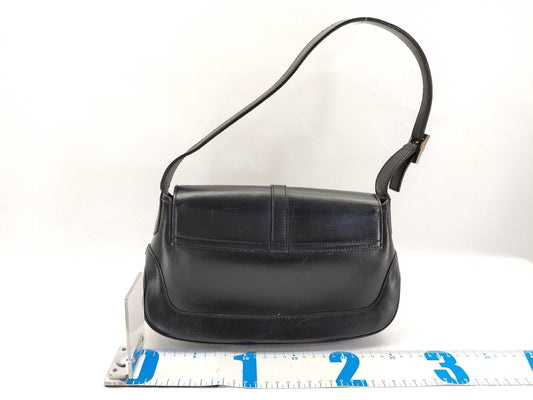 GUCCI Jackie One-Shoulder Bag, Semi-Shoulder Bag, Black, All Leather
