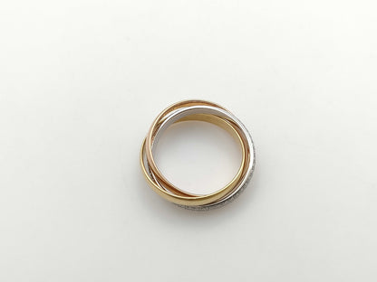 Cartier Trinity #49 Diamond Au750 4.8g Ring 