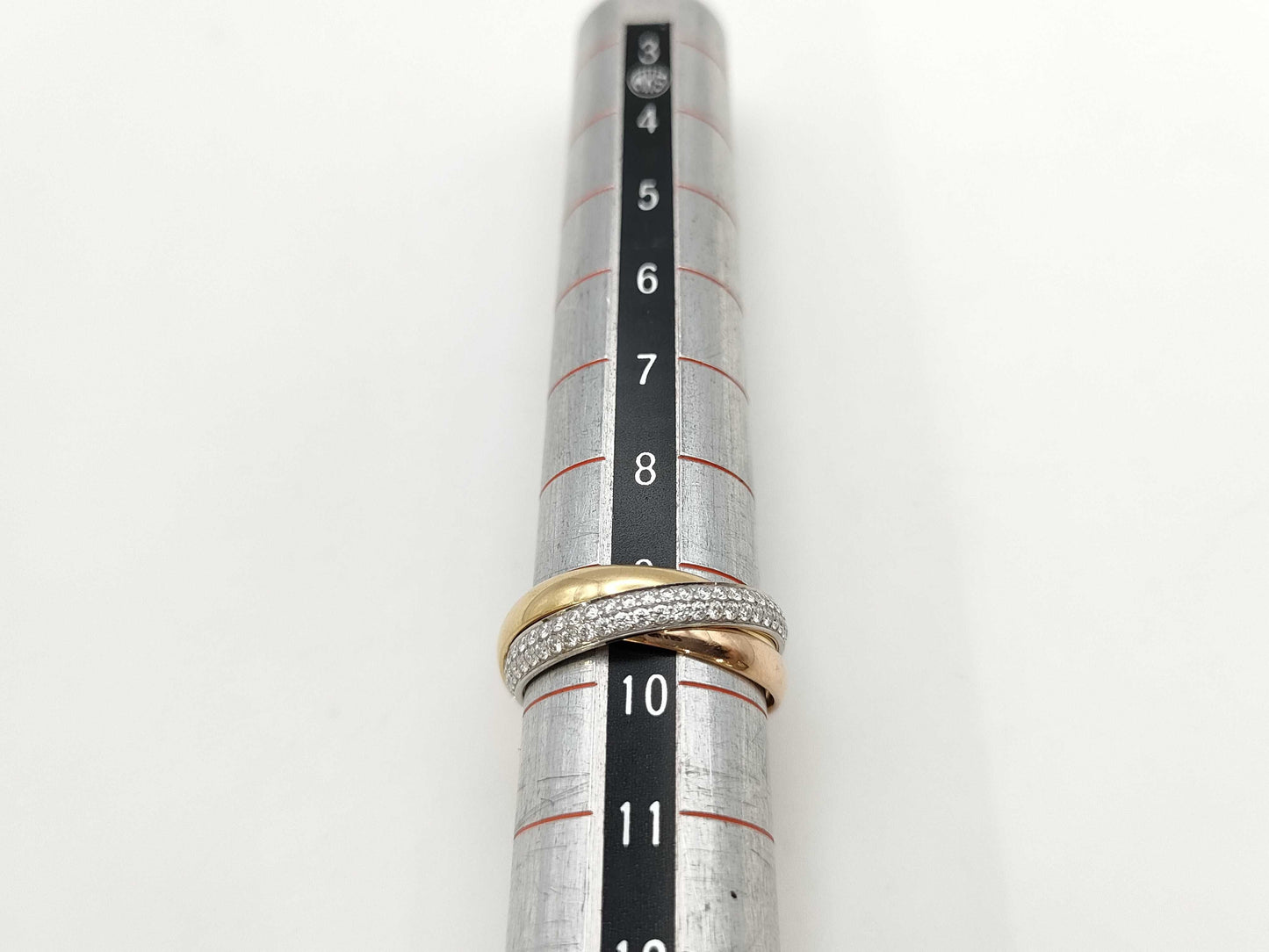 Cartier Trinity #49 Diamond Au750 4.8g Ring 