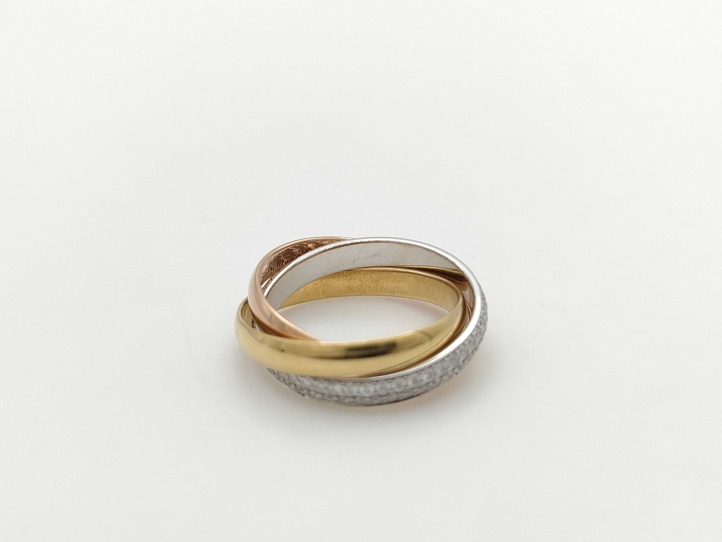 Cartier Trinity #49 Diamond Au750 4.8g Ring 