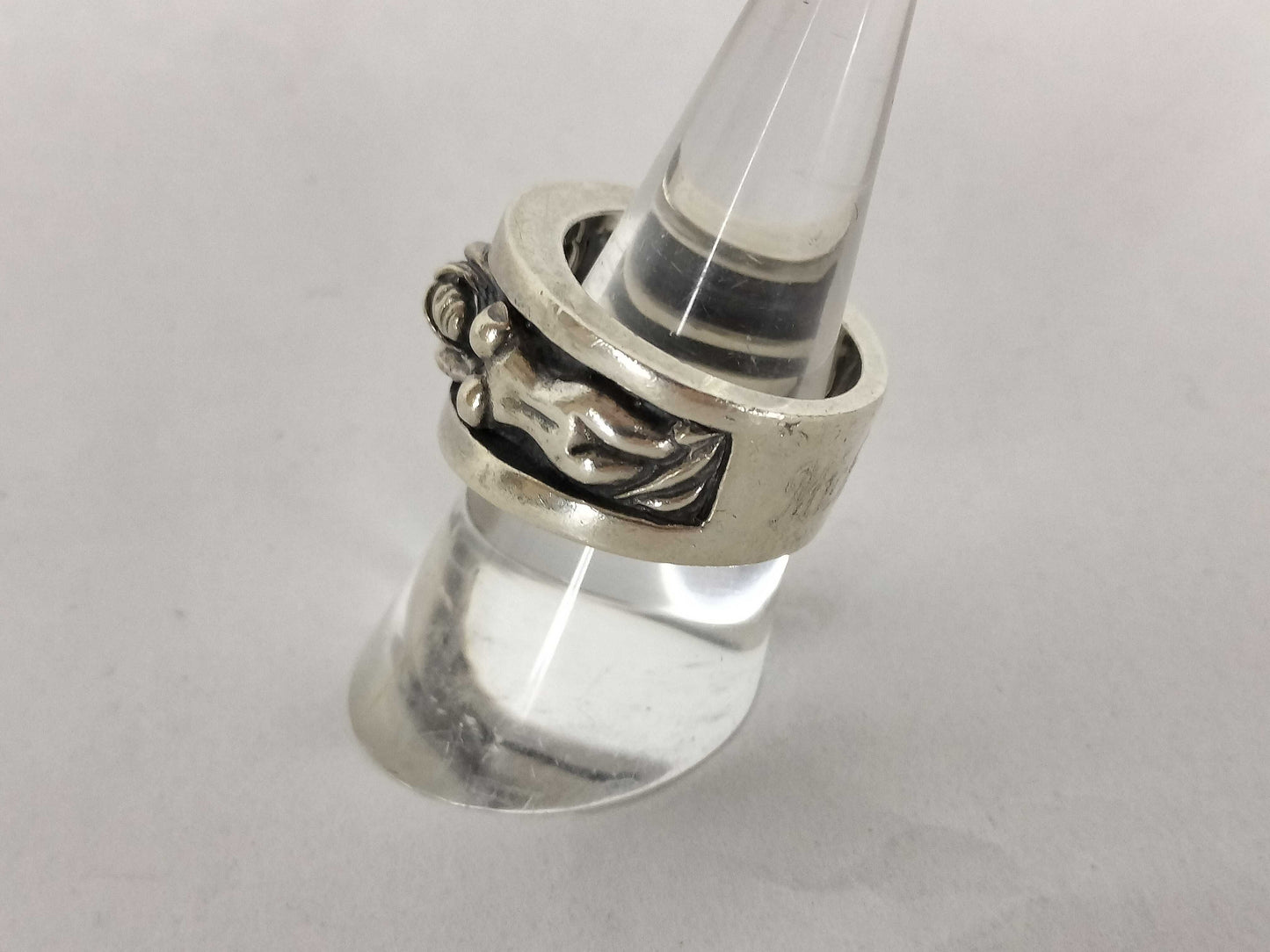 FROID TIEDEUR Wide Ring, Size 17, Sterling Silver, Men's