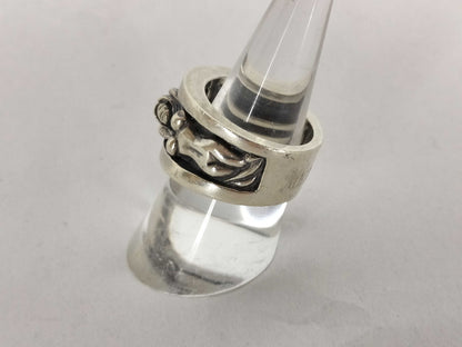 FROID TIEDEUR Wide Ring, Size 17, Sterling Silver, Men's