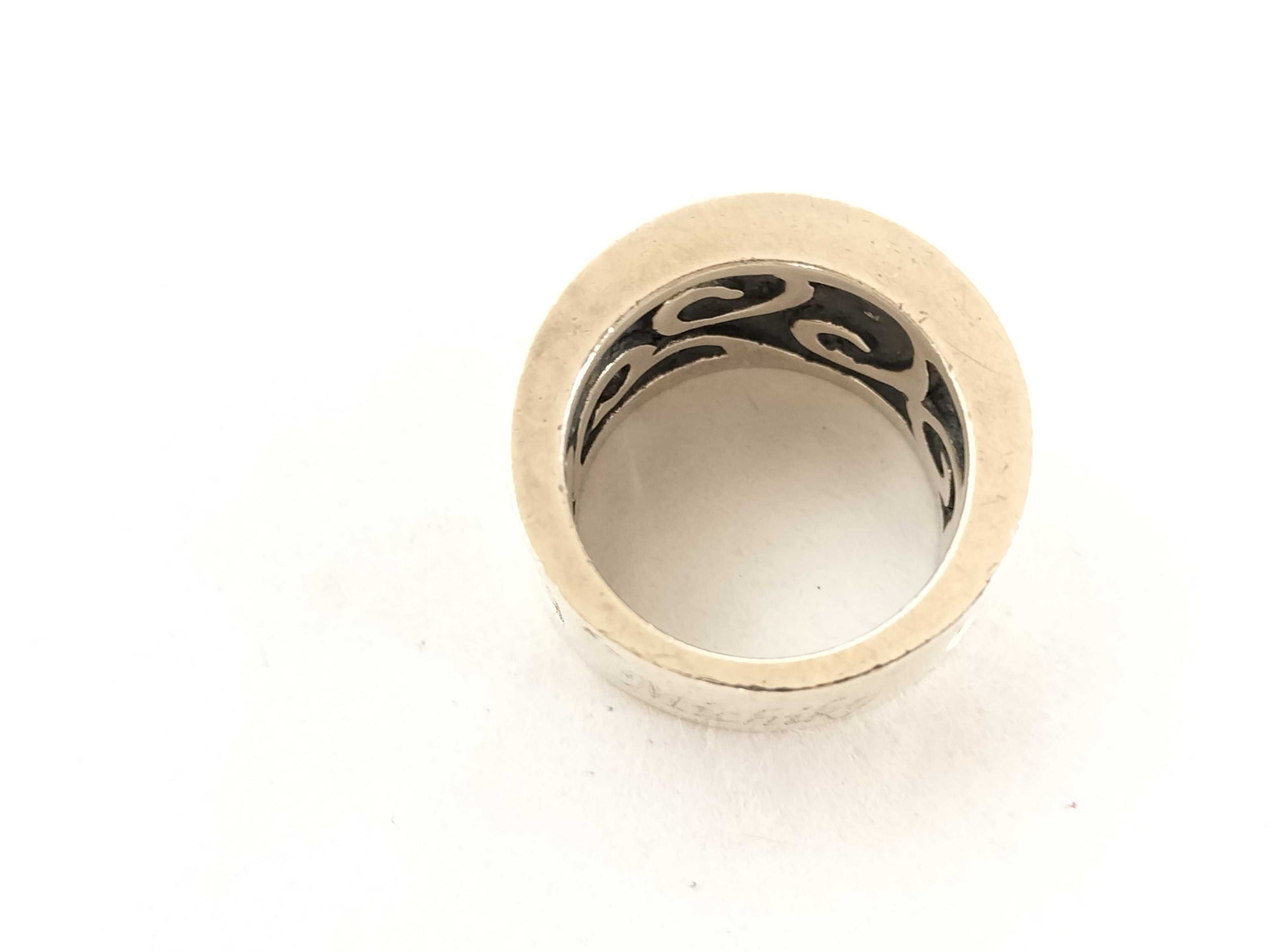 FROID TIEDEUR Wide Ring, Size 17, Sterling Silver, Men's