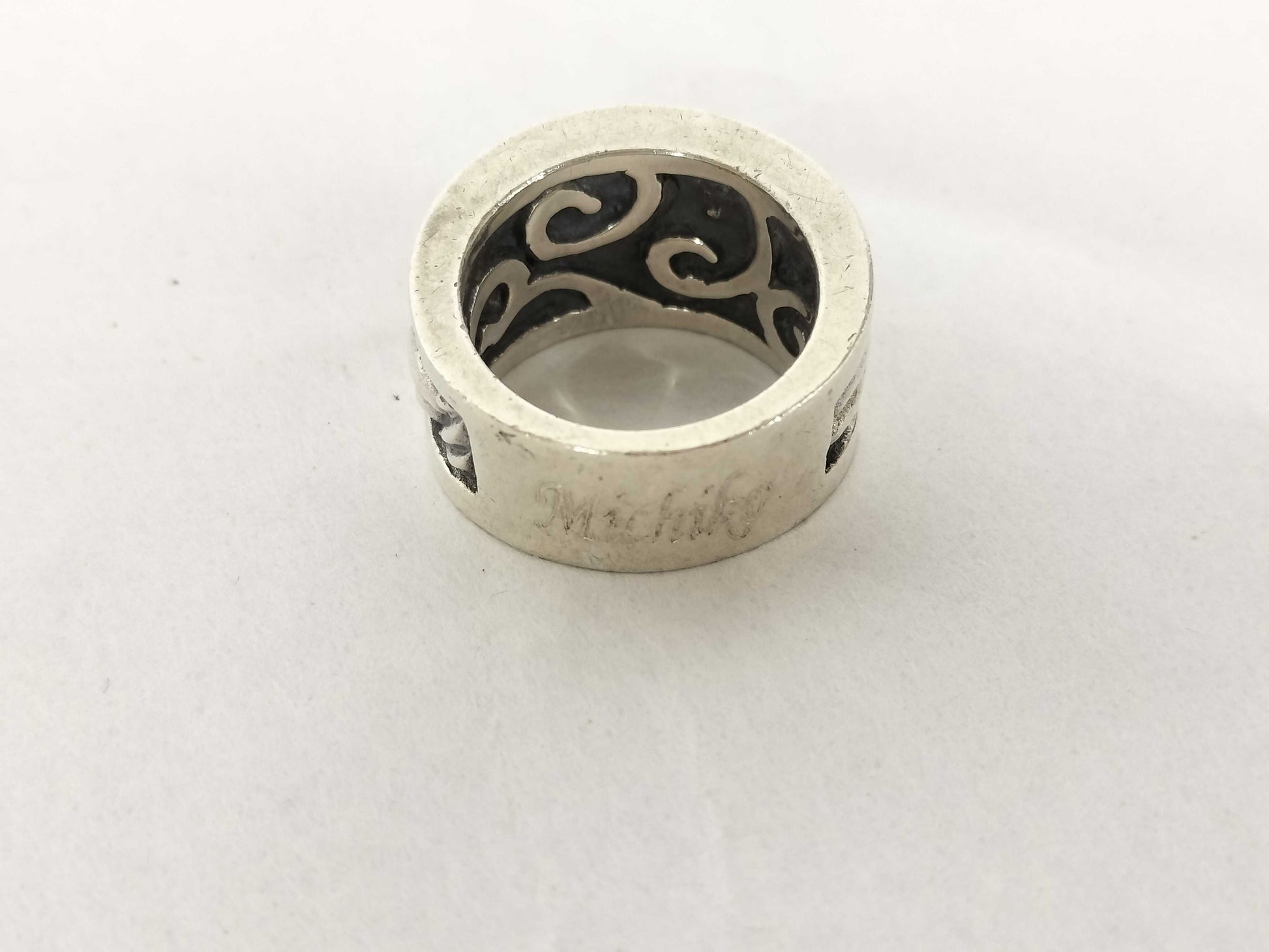 FROID TIEDEUR Wide Ring, Size 17, Sterling Silver, Men's