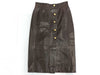 CHANEL Lamb Leather Skirt