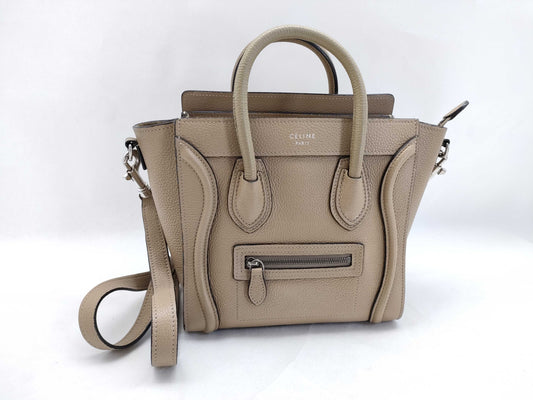 CELINE Luggage Nano Handbag