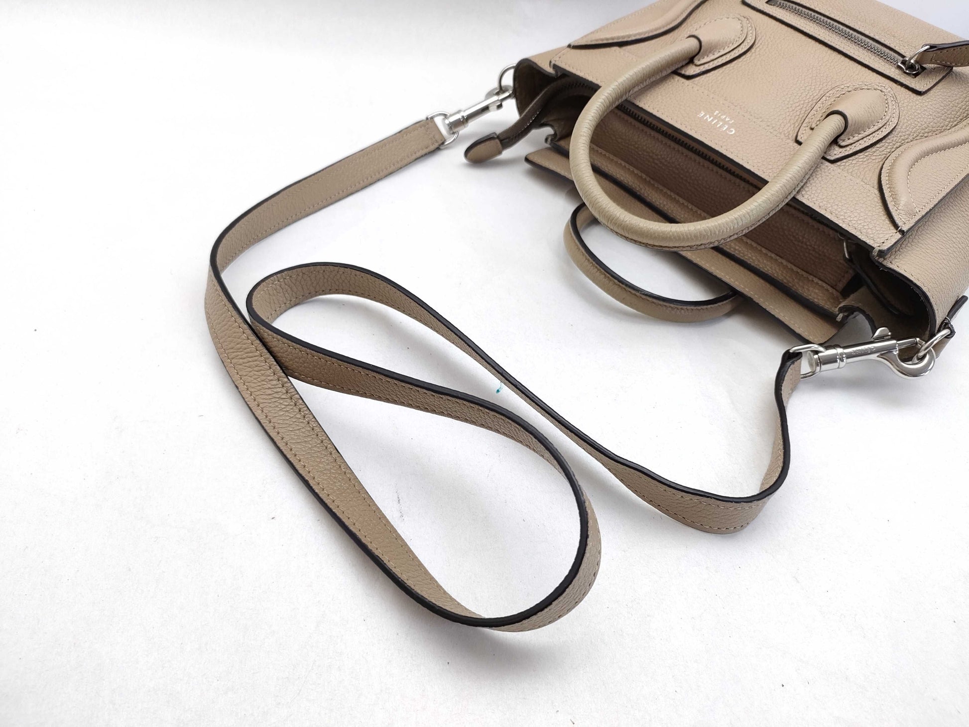 CELINE Luggage Nano Handbag