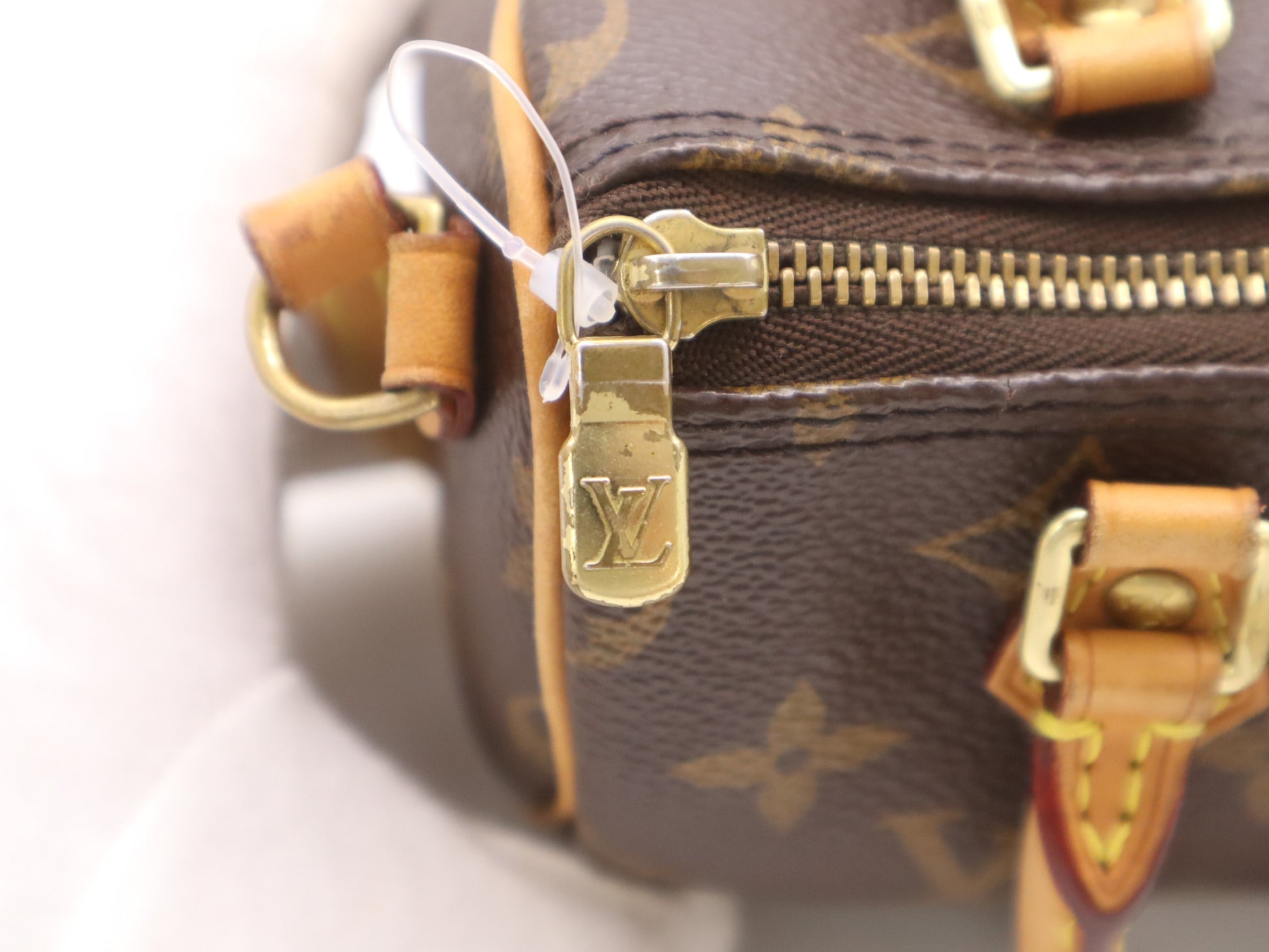 LOUIS VUITTON M81085 Monogram Nano Speedy Shoulder Bag