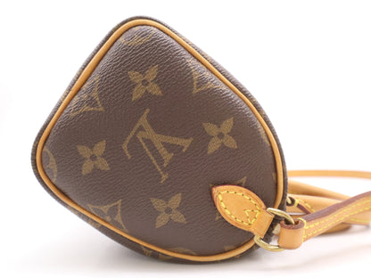 LOUIS VUITTON M81085 Monogram Nano Speedy Shoulder Bag