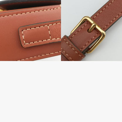 CELINE Triomphe Brown Leather Shoulder Bag S-CU-8281
