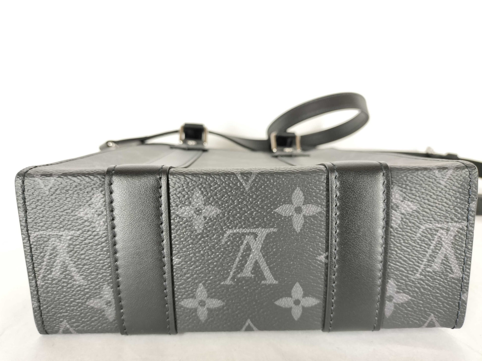 LOUIS VUITTON Monogram Eclipse Sac Plat MINI Shoulder Bag M46453