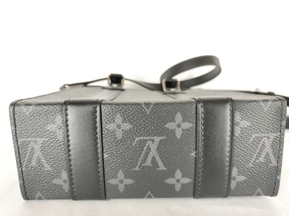 LOUIS VUITTON Monogram Eclipse Sac Plat MINI Shoulder Bag M46453