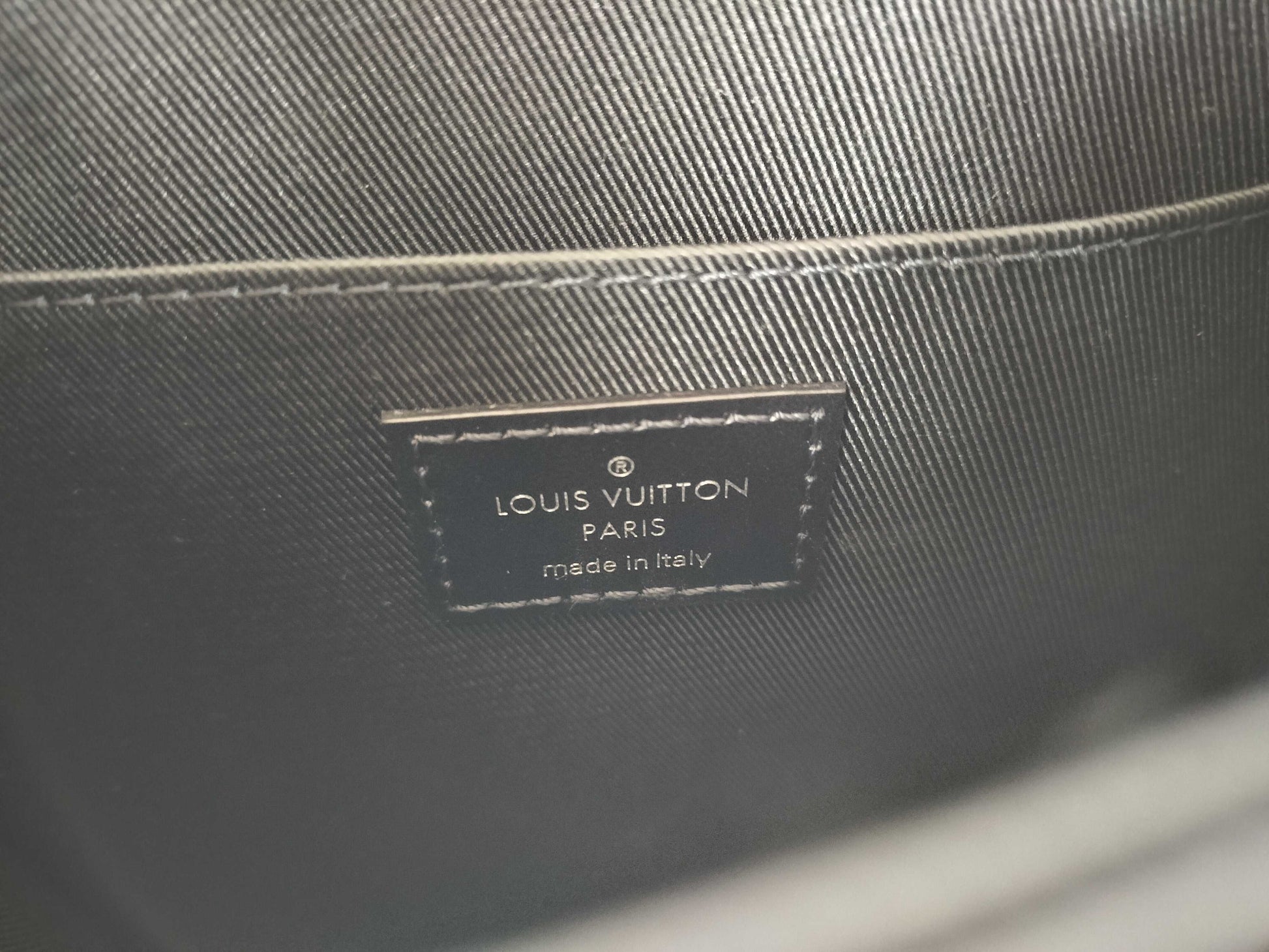 LOUIS VUITTON Monogram Eclipse Sac Plat MINI Shoulder Bag M46453