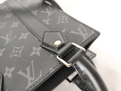 LOUIS VUITTON Monogram Eclipse Sac Plat MINI Shoulder Bag M46453