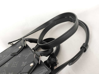 LOUIS VUITTON Monogram Eclipse Sac Plat MINI Shoulder Bag M46453
