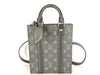 LOUIS VUITTON Monogram Eclipse Sac Plat MINI Shoulder Bag M46453