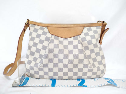 LOUIS VUITTON Siracusa PM Damier Azur Shoulder Bag N41113