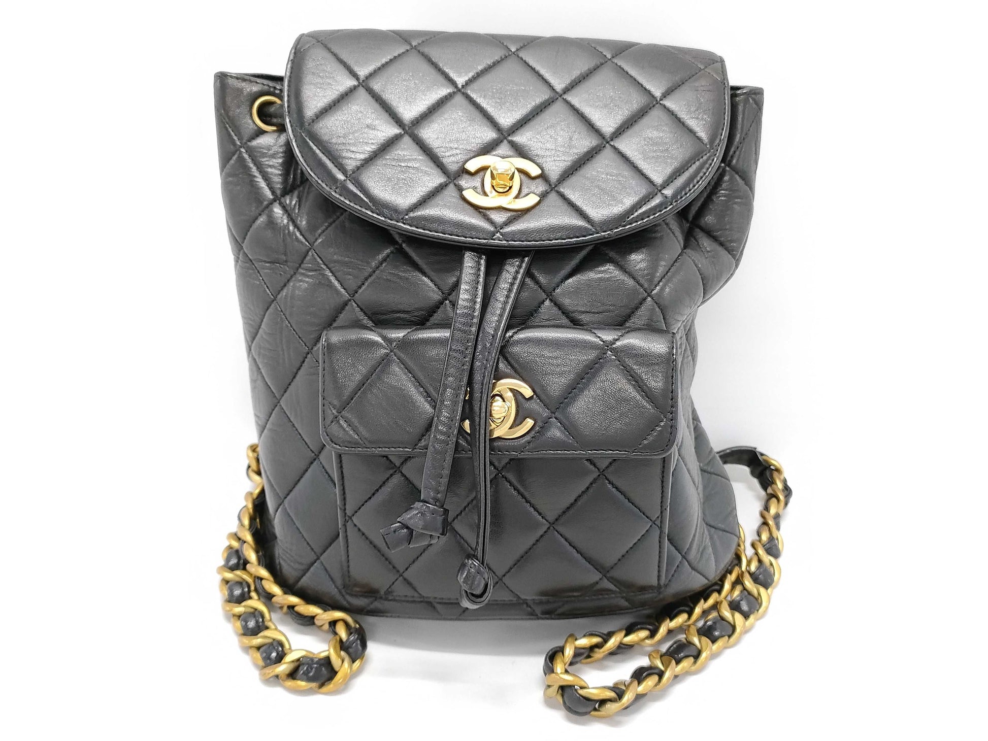 CHANEL Lambskin Matelasse Backpack