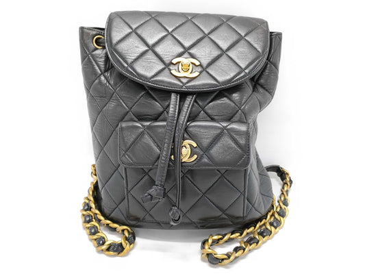 CHANEL Lambskin Matelasse Backpack