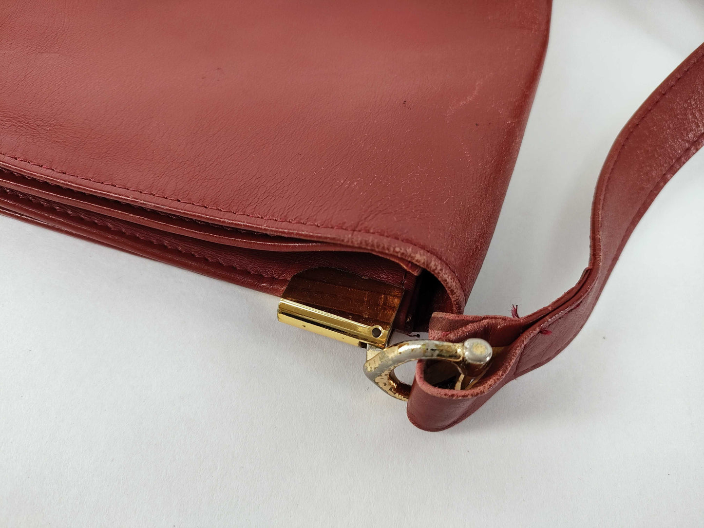 Cartier Must Line Leather Shoulder Bag Bordeaux