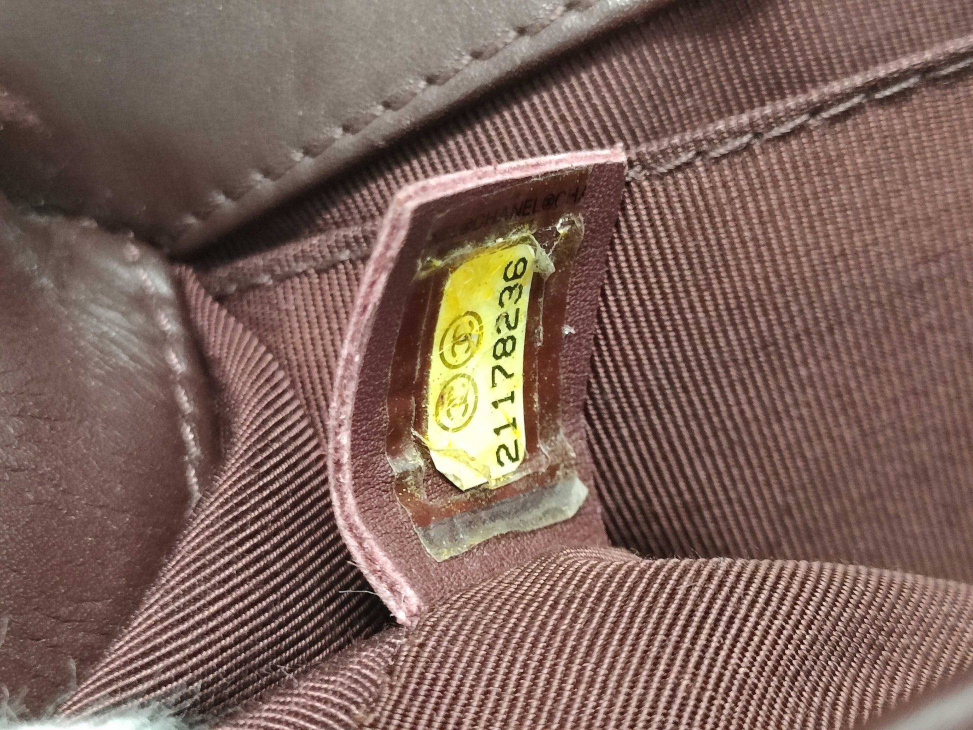 CHANEL Boy Chanel Mini Chain Shoulder Bag in Lamb Bordeaux