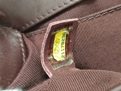 CHANEL Boy Chanel Mini Chain Shoulder Bag in Lamb Bordeaux