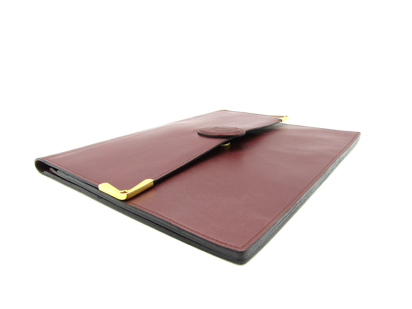 Cartier Must Line Clutch Leather/Bordeaux G Hardware Clutch Bag