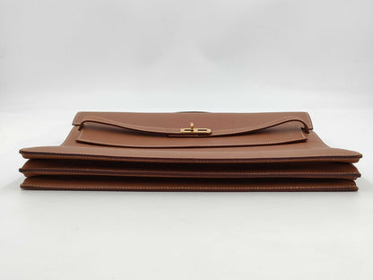HERMES Kelly Depeche 38 Handbag Engraved □B Business Bag