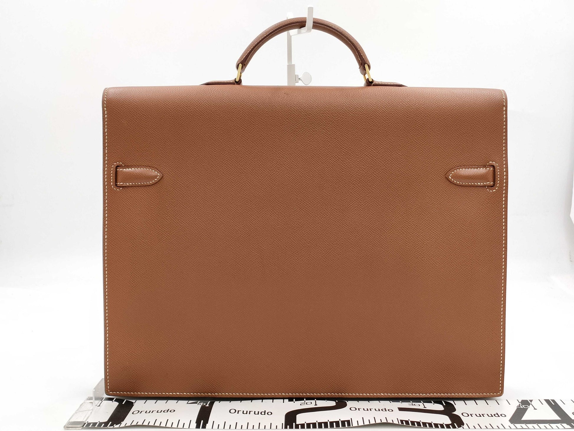 HERMES Kelly Depeche 38 Handbag Engraved □B Business Bag