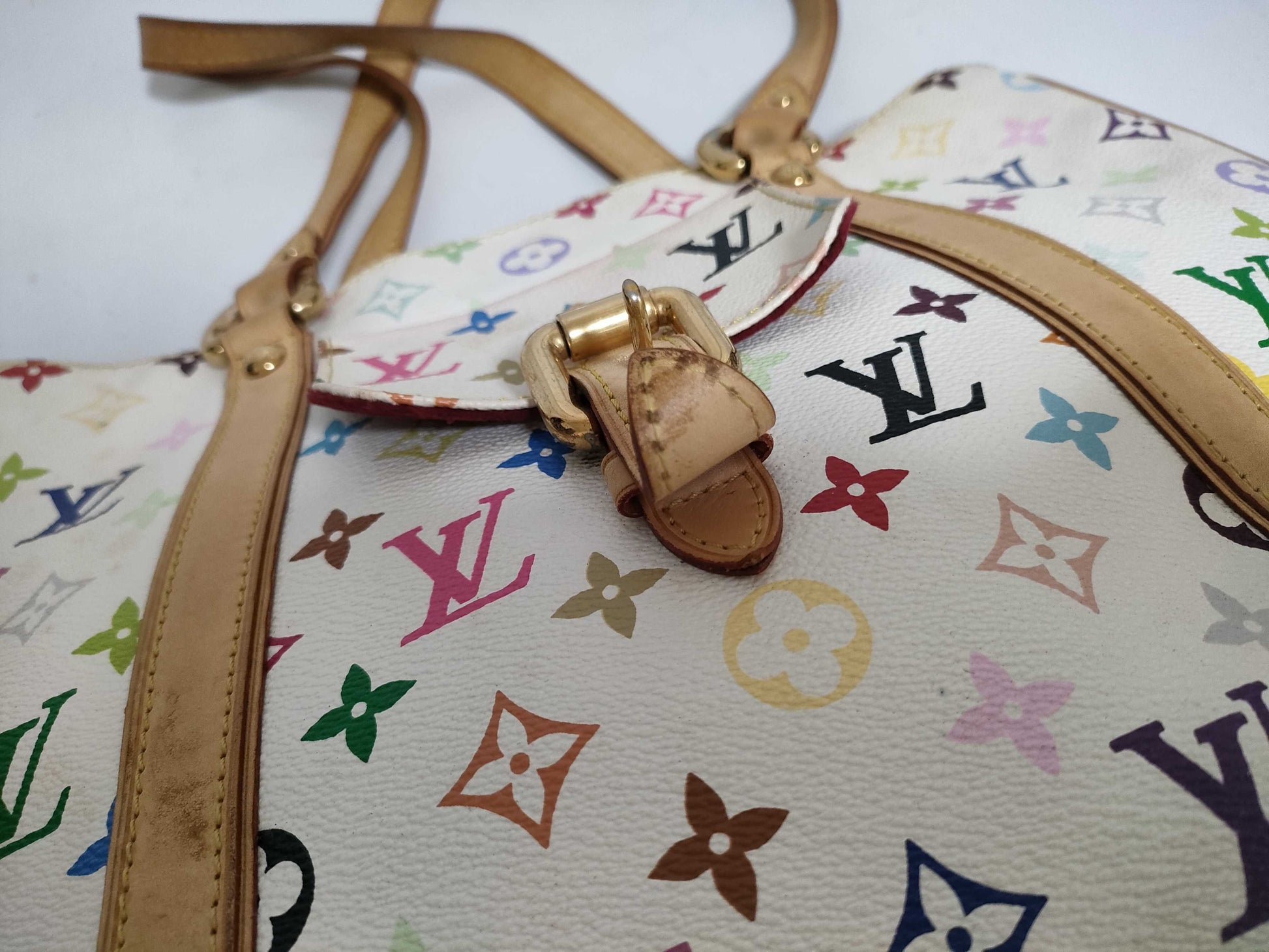 LOUIS VUITTON Monogram Multicolore Aurelia MM Tote Bag