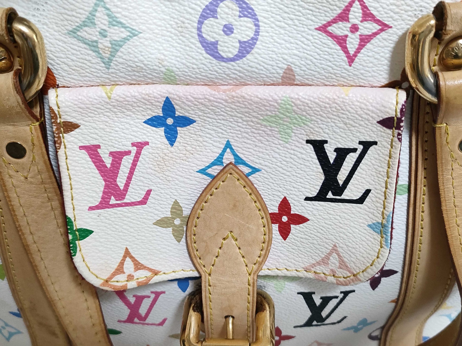 LOUIS VUITTON Monogram Multicolore Aurelia MM Tote Bag