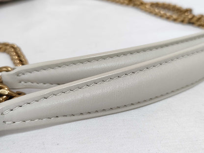 SAINT LAURENT Unused YSL Logo Chain Shoulder Bag