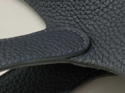 HERMES Picotin Lock MM Navy D Stamp Taurillon Clemence Leather GD Hardware Handbag