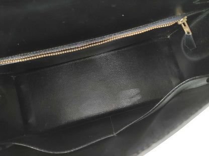 HERMES Kelly 32 Box Calf Black Handbag