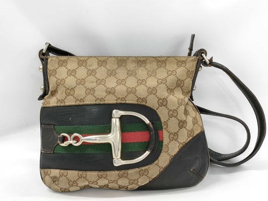 GUCCI HORSEBIT BAG 141506 CANVASITALY Shoulder Bag
