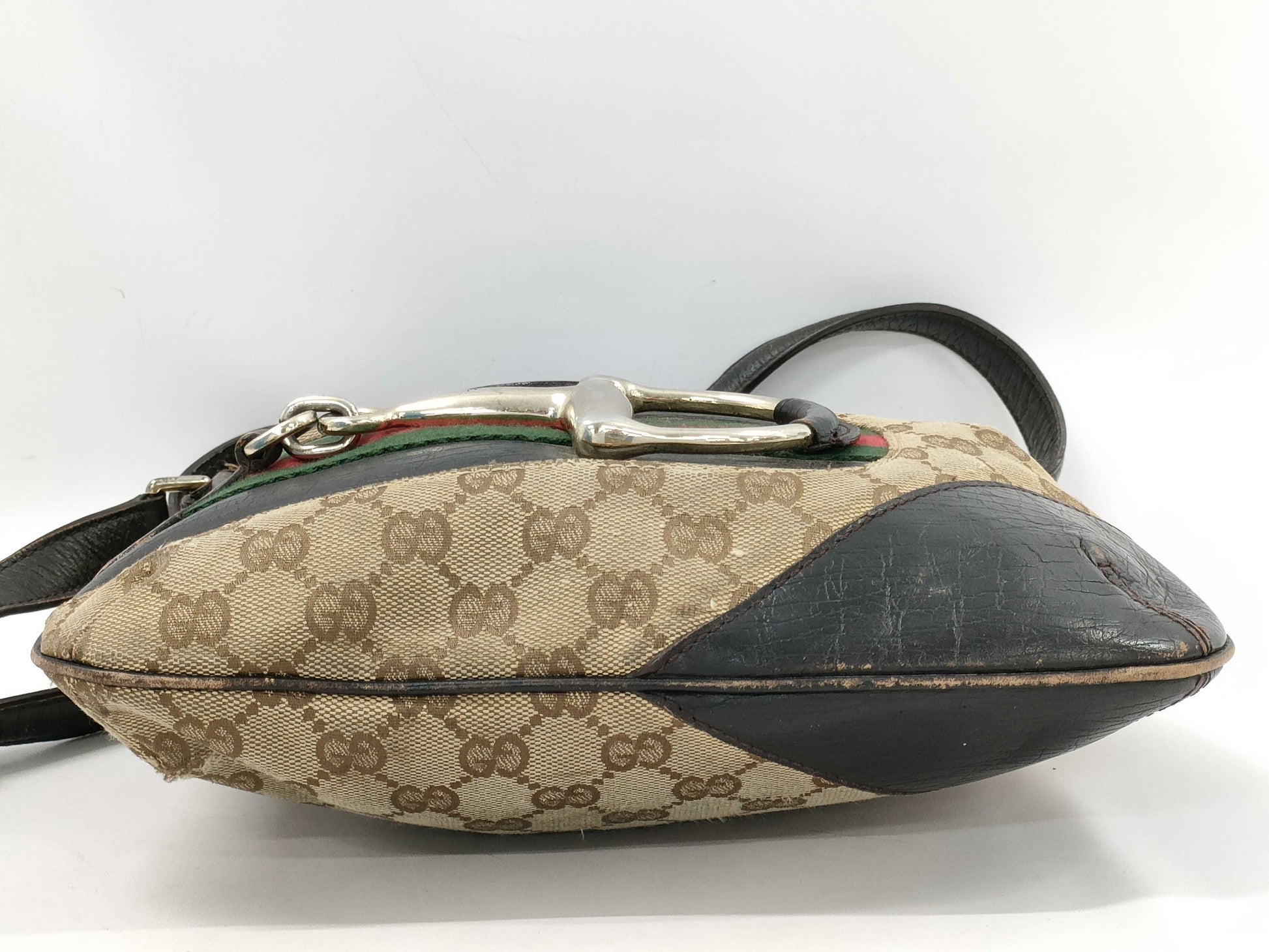 GUCCI HORSEBIT BAG 141506 CANVASITALY Shoulder Bag