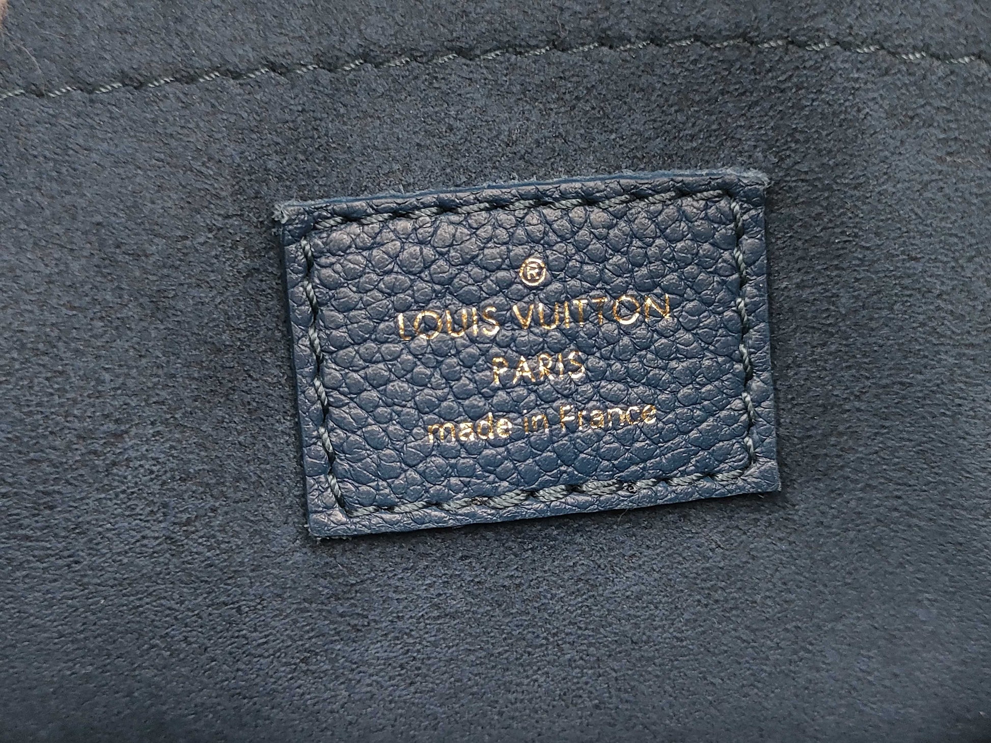 LOUIS VUITTON Speedy Bandouliere 20 2-way Shoulder Bag, Blue, Gold Hardware, Monogram Empreinte, M46517, RFID Handbag