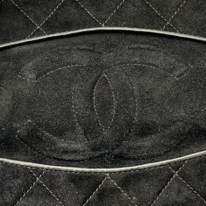 CHANEL Matelasse Coco Mark Suede Chain Shoulder Bag