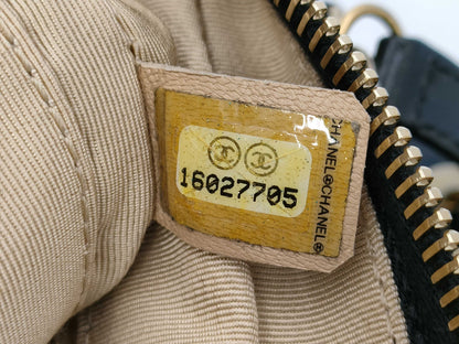CHANEL Shoulder Bag Chain Shoulder Black Coco Mark Turn Lock Lambskin Matelasse