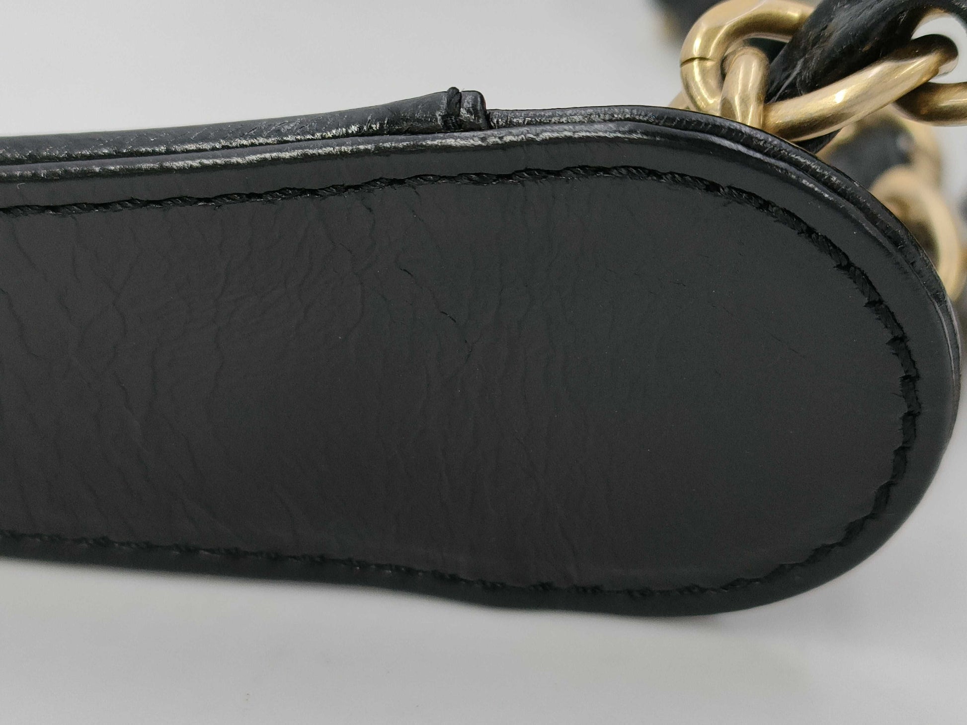 CHANEL Shoulder Bag Chain Shoulder Black Coco Mark Turn Lock Lambskin Matelasse
