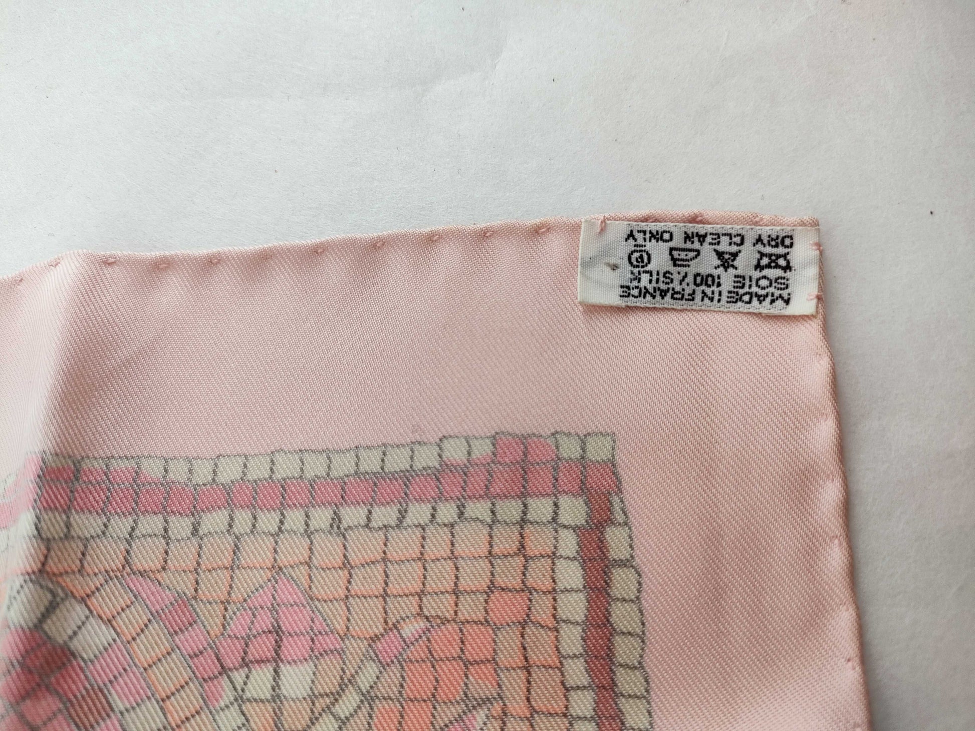 HERMES Large Carré Scarf Pavement Mosaic 1970 Other Accessories