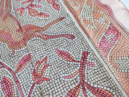 HERMES Large Carré Scarf Pavement Mosaic 1970 Other Accessories