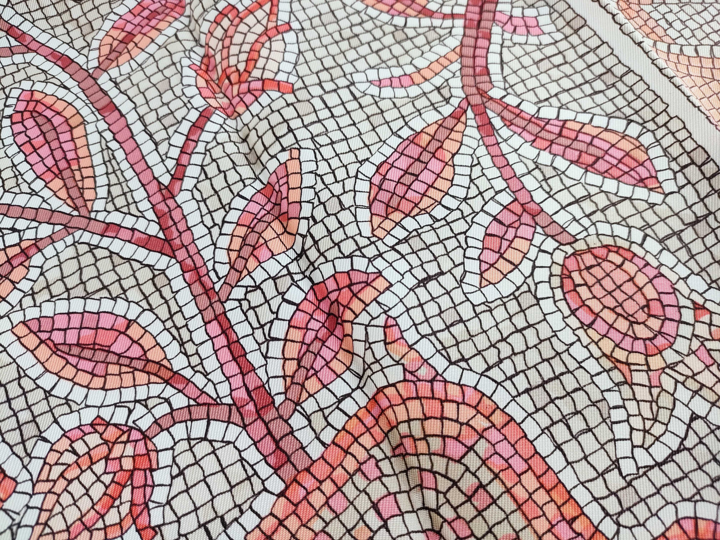 HERMES Large Carré Scarf Pavement Mosaic 1970 Other Accessories