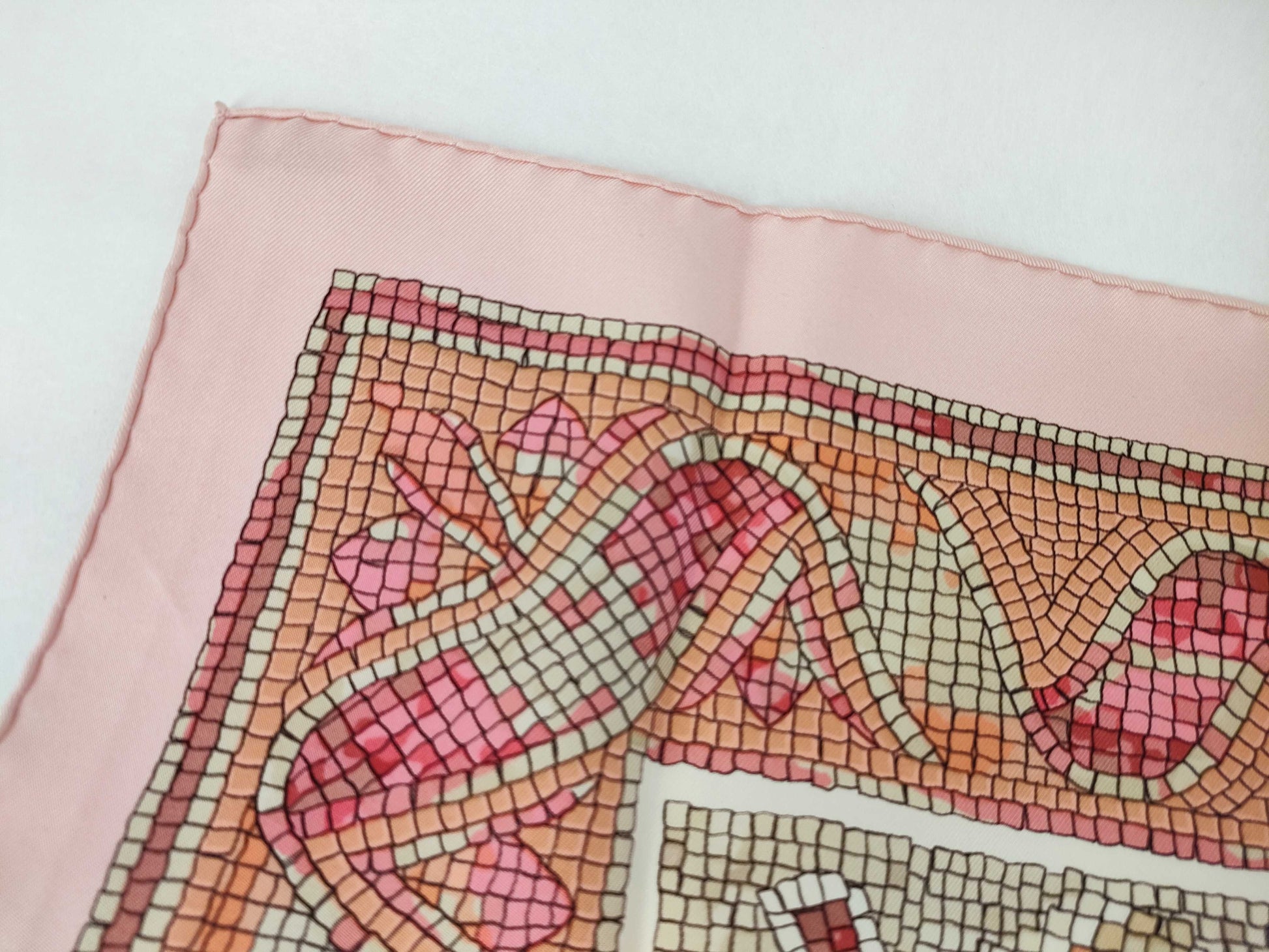 HERMES Large Carré Scarf Pavement Mosaic 1970 Other Accessories