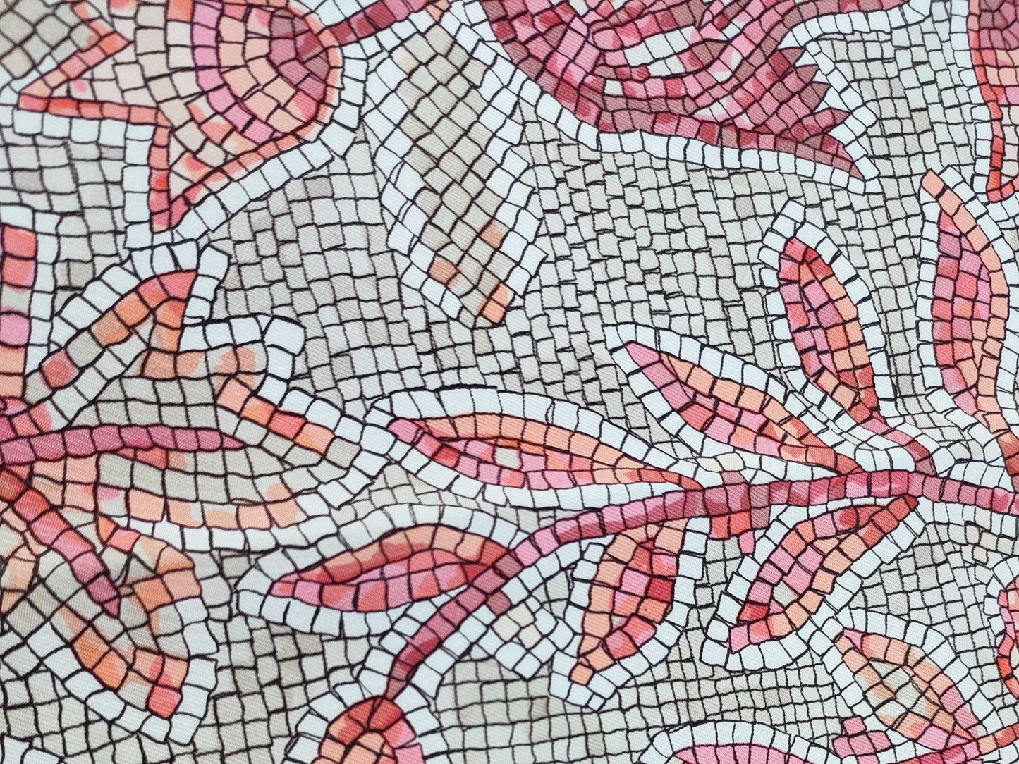 HERMES Large Carré Scarf Pavement Mosaic 1970 Other Accessories