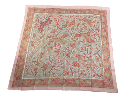 HERMES Large Carré Scarf Pavement Mosaic 1970 Other Accessories