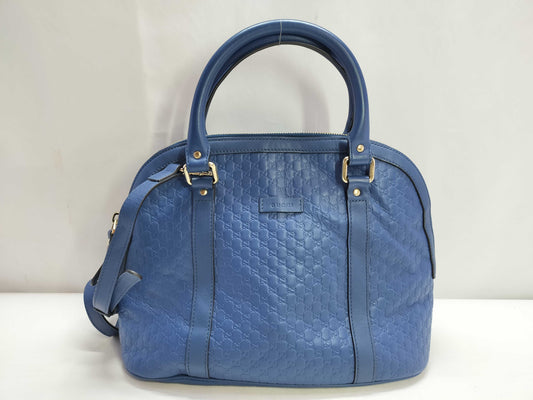 GUCCI G Shima 2-way shoulder bag blue Handbag
