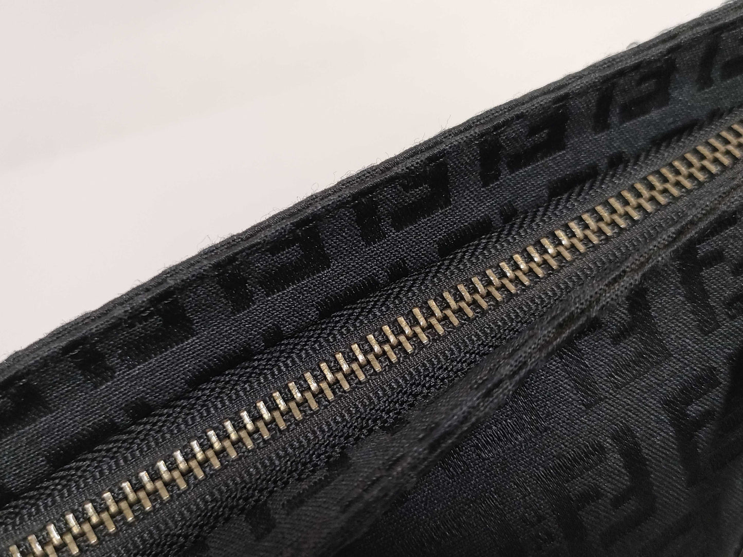 FENDI Zucchino FF hardware accessory pouch handbag
